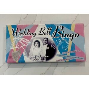 Vintage 2001 Wedding Bell Bingo Board Game‎ Bridal Shower Bachelorette Party